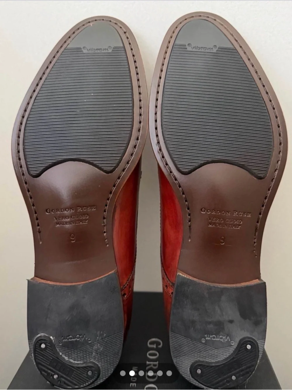 Gordon Rush Men's Brown Cap-Toe Derby Shoes